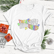 Load image into Gallery viewer, Hip Hop Harry Styles T-shirt Fine Line Love on Tour Women treat people with kindness Female Ullzang T-shirt 90s Graphic Tshirt