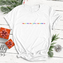 Load image into Gallery viewer, Hip Hop Harry Styles T-shirt Fine Line Love on Tour Women treat people with kindness Female Ullzang T-shirt 90s Graphic Tshirt