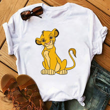 Load image into Gallery viewer, Cartoon Print t shirt Lion King Tshirt Women Tshirt Summer Fashion Women Tops Tee New Cute Harajuku Tops T-shirts Clothes Femme