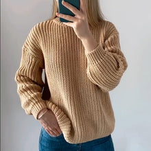 Load image into Gallery viewer, Hirsionsan Loose Autumn Sweater Women 2020 New Korean Elegant Knitted Sweater Oversized Warm Female Pullovers Fashion Solid Tops