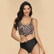 Load image into Gallery viewer, NAKIAEOI 2020 New Sexy Bikinis Women High Waist Swimsuit Push Up Swimwear Flower Print Ruffle Bikini Set Beach Wear Bathing Suit