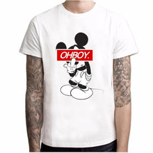 Load image into Gallery viewer, New Mickey T shirt men fashions Mickey cartoon print streetwear men short sleeve casual Harajuku t shirt Hot sale t shirts
