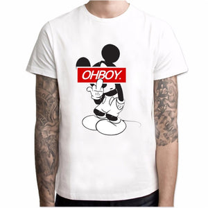 New Mickey T shirt men fashions Mickey cartoon print streetwear men short sleeve casual Harajuku t shirt Hot sale t shirts