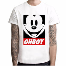 Load image into Gallery viewer, New Mickey T shirt men fashions Mickey cartoon print streetwear men short sleeve casual Harajuku t shirt Hot sale t shirts
