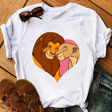 Load image into Gallery viewer, Cartoon Print t shirt Lion King Tshirt Women Tshirt Summer Fashion Women Tops Tee New Cute Harajuku Tops T-shirts Clothes Femme
