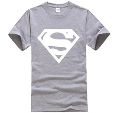 Load image into Gallery viewer, new fashion summer short sleeve cool Superman printed men t shirt 100% cotton o-neck casual men t-shirt tops tees
