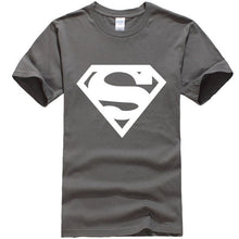 Load image into Gallery viewer, new fashion summer short sleeve cool Superman printed men t shirt 100% cotton o-neck casual men t-shirt tops tees
