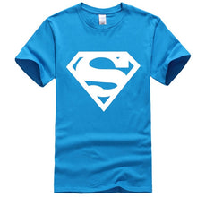 Load image into Gallery viewer, new fashion summer short sleeve cool Superman printed men t shirt 100% cotton o-neck casual men t-shirt tops tees
