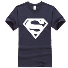 Load image into Gallery viewer, new fashion summer short sleeve cool Superman printed men t shirt 100% cotton o-neck casual men t-shirt tops tees
