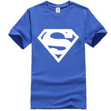 Load image into Gallery viewer, new fashion summer short sleeve cool Superman printed men t shirt 100% cotton o-neck casual men t-shirt tops tees
