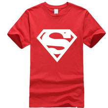 Load image into Gallery viewer, new fashion summer short sleeve cool Superman printed men t shirt 100% cotton o-neck casual men t-shirt tops tees
