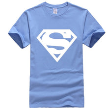 Load image into Gallery viewer, new fashion summer short sleeve cool Superman printed men t shirt 100% cotton o-neck casual men t-shirt tops tees
