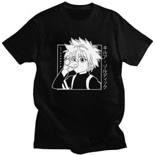 Load image into Gallery viewer, Kawaii Hunter X Hunter Tshirt Men Short Sleeve Killua Zoldyck T-shirt Crew Neck Fitted Soft Cotton Anime Manga Tee Shirt Clothes
