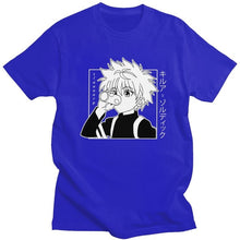 Load image into Gallery viewer, Kawaii Hunter X Hunter Tshirt Men Short Sleeve Killua Zoldyck T-shirt Crew Neck Fitted Soft Cotton Anime Manga Tee Shirt Clothes
