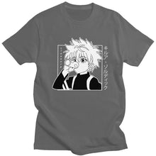 Load image into Gallery viewer, Kawaii Hunter X Hunter Tshirt Men Short Sleeve Killua Zoldyck T-shirt Crew Neck Fitted Soft Cotton Anime Manga Tee Shirt Clothes
