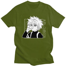 Load image into Gallery viewer, Kawaii Hunter X Hunter Tshirt Men Short Sleeve Killua Zoldyck T-shirt Crew Neck Fitted Soft Cotton Anime Manga Tee Shirt Clothes
