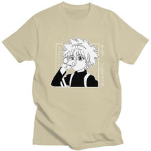 Load image into Gallery viewer, Kawaii Hunter X Hunter Tshirt Men Short Sleeve Killua Zoldyck T-shirt Crew Neck Fitted Soft Cotton Anime Manga Tee Shirt Clothes
