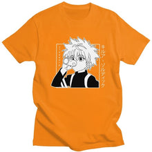 Load image into Gallery viewer, Kawaii Hunter X Hunter Tshirt Men Short Sleeve Killua Zoldyck T-shirt Crew Neck Fitted Soft Cotton Anime Manga Tee Shirt Clothes
