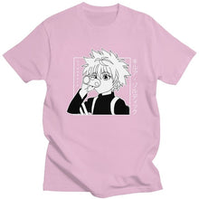 Load image into Gallery viewer, Kawaii Hunter X Hunter Tshirt Men Short Sleeve Killua Zoldyck T-shirt Crew Neck Fitted Soft Cotton Anime Manga Tee Shirt Clothes

