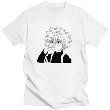 Load image into Gallery viewer, Kawaii Hunter X Hunter Tshirt Men Short Sleeve Killua Zoldyck T-shirt Crew Neck Fitted Soft Cotton Anime Manga Tee Shirt Clothes

