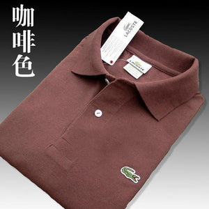 Men Summer Polo Shirt Brand Fashion Cotton Short Sleeve Polo Crocodile Shirts Male Solid Jersey Breathable Tops Tees 5566