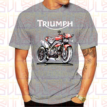 Load image into Gallery viewer, Speed Triple 1050 Triumph Motorcycle T-shirt Men Black T Shirt Vintage Cafe Racer Clothing Cotton Tshirts Biker Tops Moto Tee
