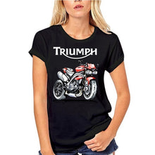 Load image into Gallery viewer, Speed Triple 1050 Triumph Motorcycle T-shirt Men Black T Shirt Vintage Cafe Racer Clothing Cotton Tshirts Biker Tops Moto Tee
