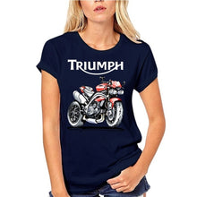 Load image into Gallery viewer, Speed Triple 1050 Triumph Motorcycle T-shirt Men Black T Shirt Vintage Cafe Racer Clothing Cotton Tshirts Biker Tops Moto Tee
