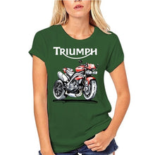 Load image into Gallery viewer, Speed Triple 1050 Triumph Motorcycle T-shirt Men Black T Shirt Vintage Cafe Racer Clothing Cotton Tshirts Biker Tops Moto Tee
