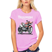 Load image into Gallery viewer, Speed Triple 1050 Triumph Motorcycle T-shirt Men Black T Shirt Vintage Cafe Racer Clothing Cotton Tshirts Biker Tops Moto Tee
