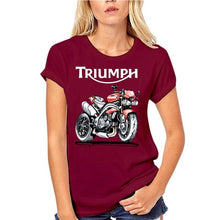 Load image into Gallery viewer, Speed Triple 1050 Triumph Motorcycle T-shirt Men Black T Shirt Vintage Cafe Racer Clothing Cotton Tshirts Biker Tops Moto Tee
