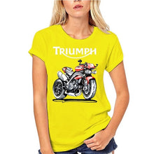 Load image into Gallery viewer, Speed Triple 1050 Triumph Motorcycle T-shirt Men Black T Shirt Vintage Cafe Racer Clothing Cotton Tshirts Biker Tops Moto Tee
