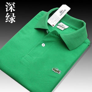 Men Summer Polo Shirt Brand Fashion Cotton Short Sleeve Polo Crocodile Shirts Male Solid Jersey Breathable Tops Tees 2635